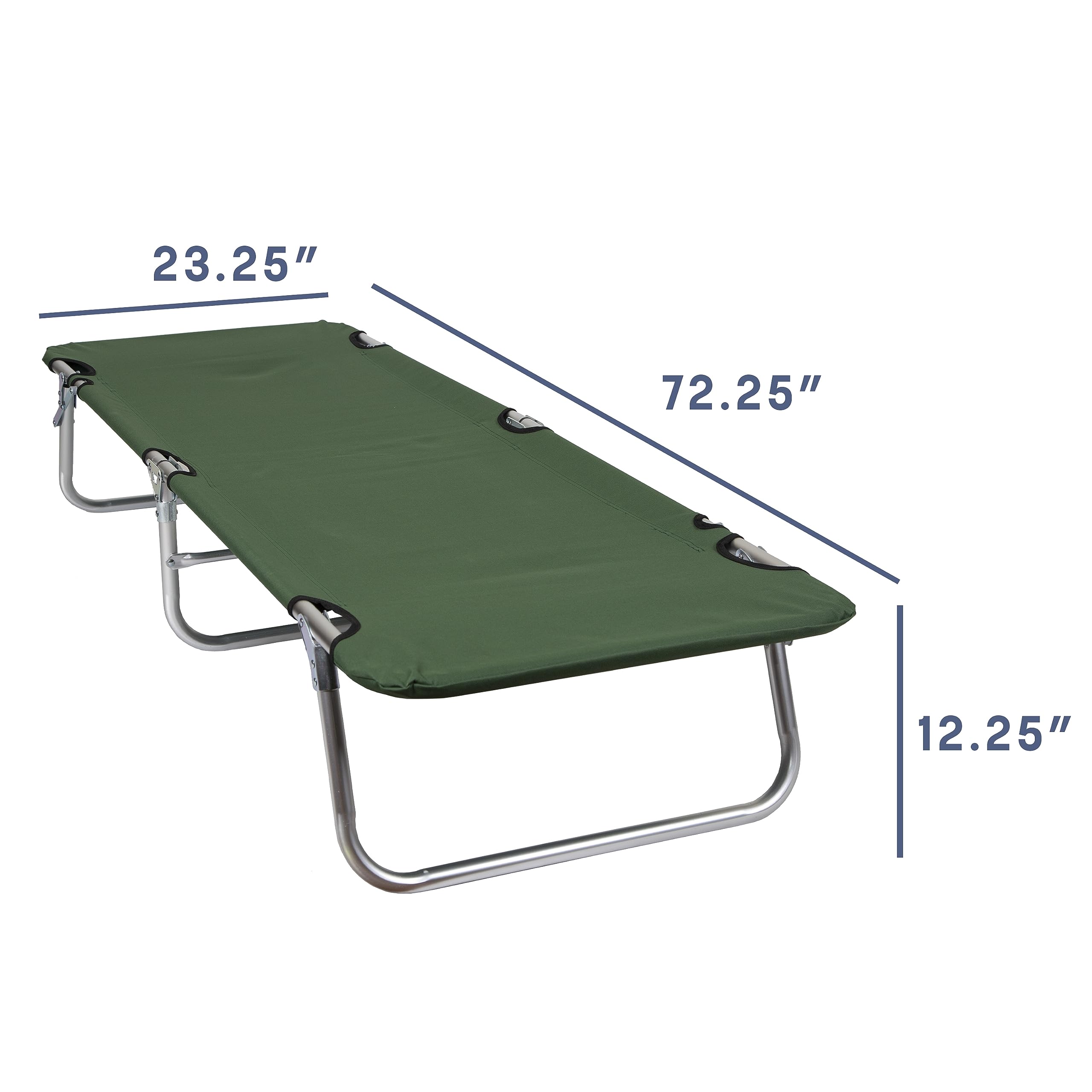 Stansport Heavy Duty Folding Camping Cot - Portable Outdoor Sleeping Bed for Adults - Perfect for Camping, Hiking, Backpacking & Emergency Preparedness