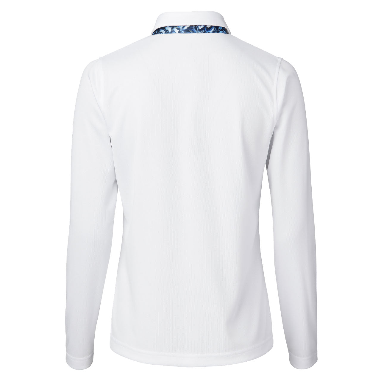 Alleja White Women's Long Sleeve Golf Polo Shirt - Moisture Wicking & UV Protection - Perfect for Golf, Tennis & Outdoor Sports Activities