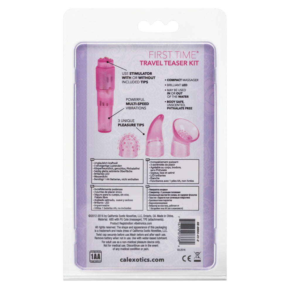 First Time Travel Teaser Vibrator Kit - Beginner Friendly Personal Massager for Women - Perfect for Solo Play & Couples Intimacy