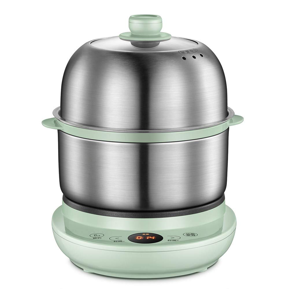 Stainless Steel Egg Steamer - Mini Double Boiler for Perfect Hard/Soft Boiled Eggs - Multi-Function Breakfast Maker for Frying & Blanching - Ideal for Home, Kitchen, Camping & Office Use