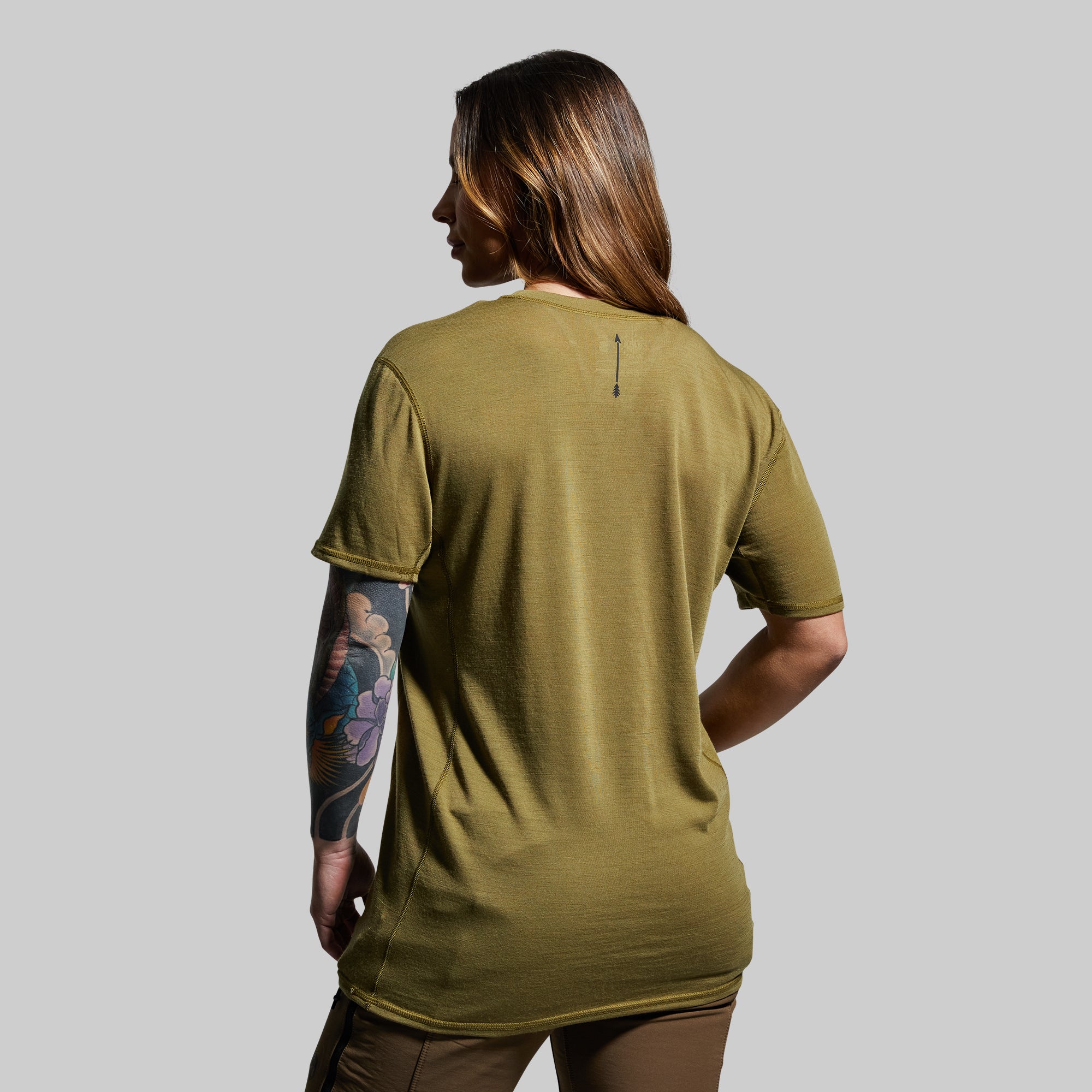 Ridgeline Tee - Premium Cotton Men's T-Shirt in Deep Moss Green | Comfortable & Stylish Casual Wear for Outdoor Adventures & Everyday Use