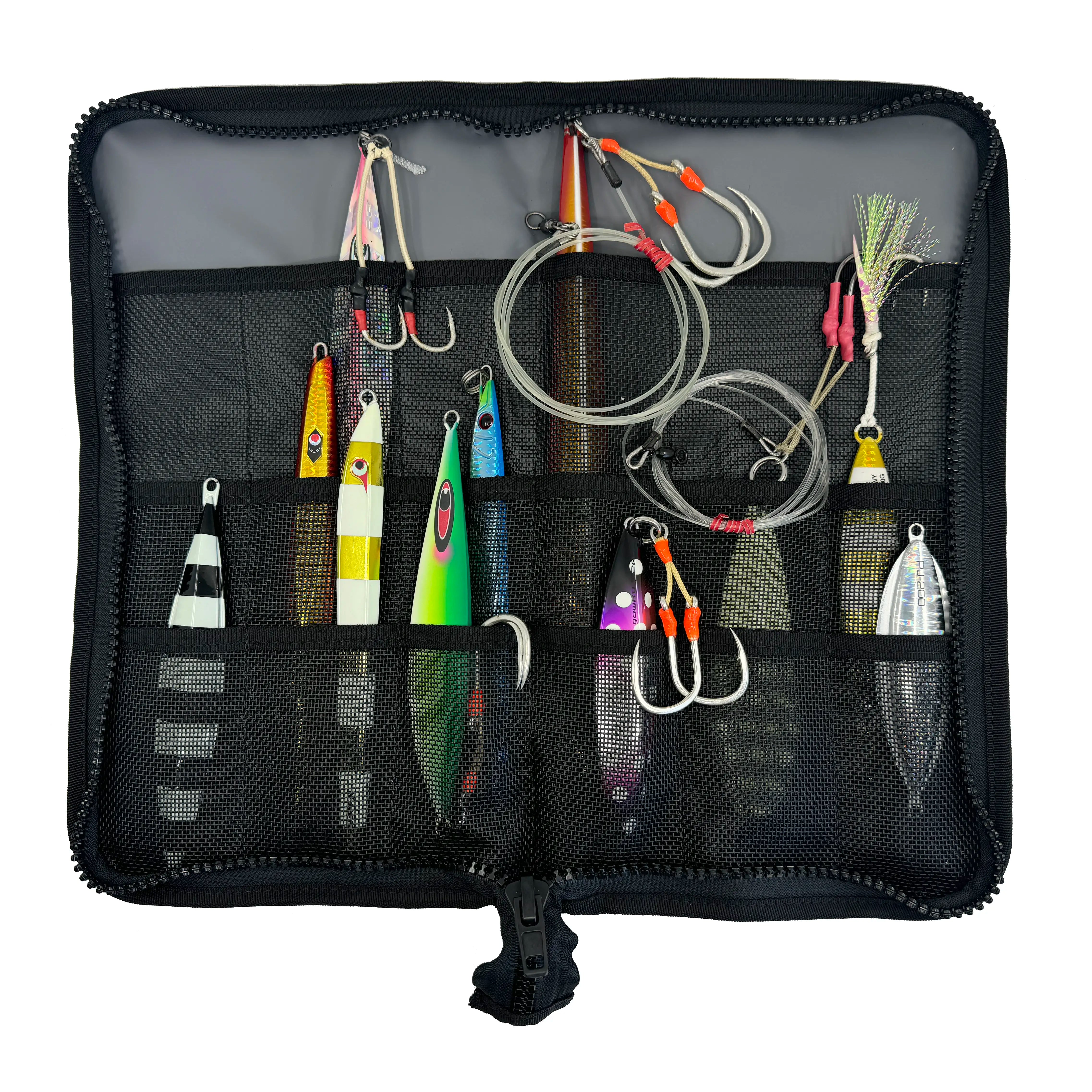 Premium Slow Pitch Jig Wallet by Palmarius - Durable Fishing Lure Organizer for Saltwater & Freshwater Anglers - Perfect for Boat, Kayak, and Shore Fishing Adventures
