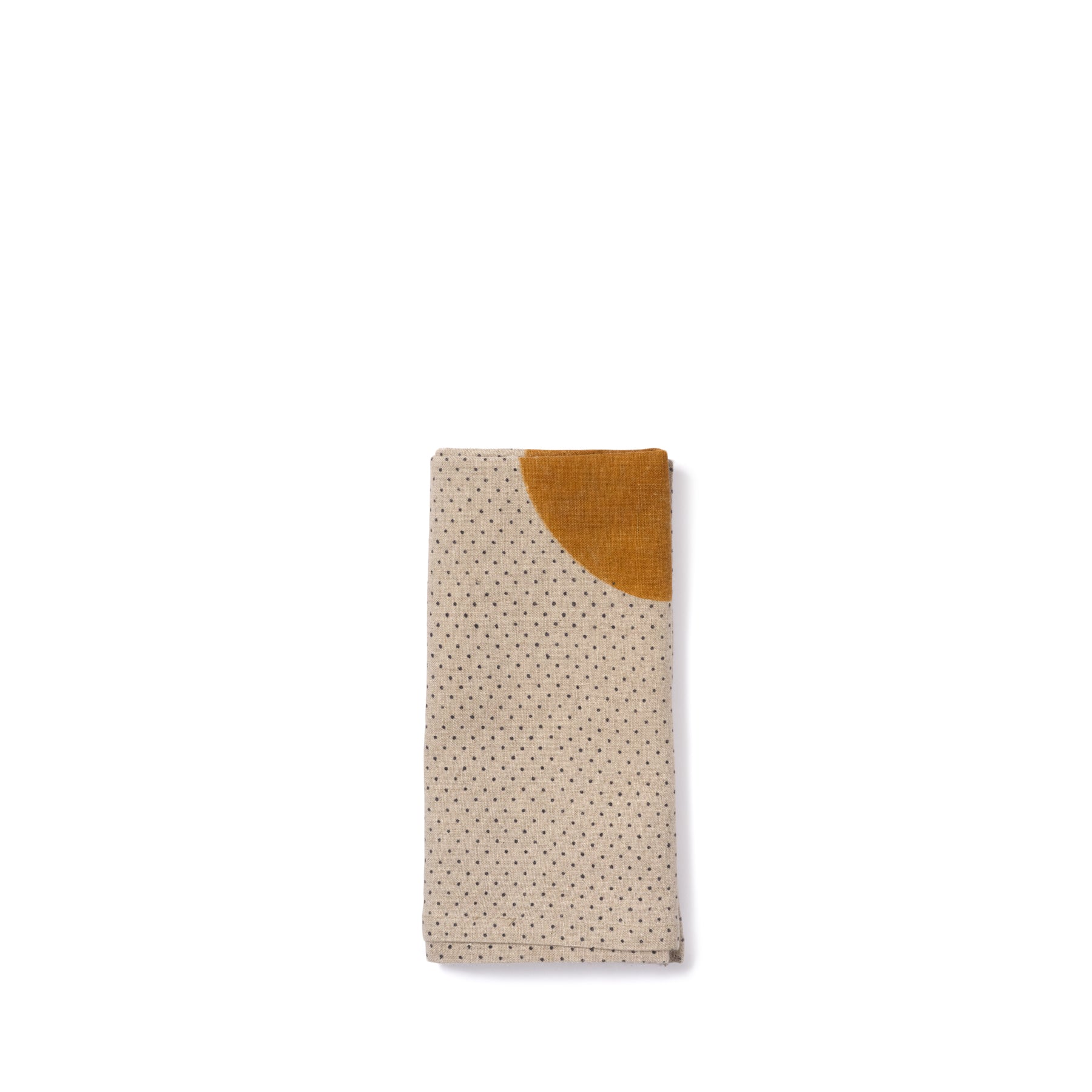Stylish Ochre Moonphase Napkin with Black Dot - Perfect for Dinner Parties, Home Decor, and Gift Giving