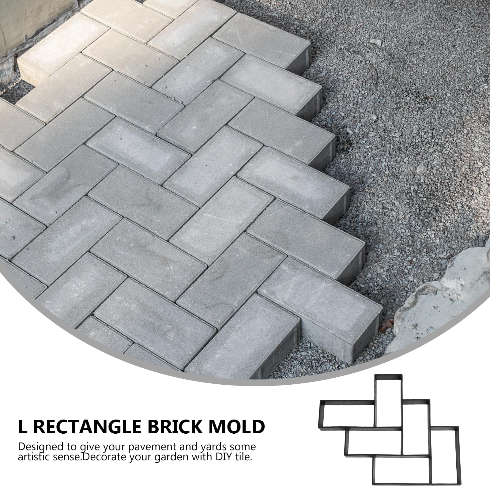 Cabilock Reusable Concrete Paver Mold - DIY Walk Maker for Stepping Stones, Pathmate & Garden Paving | Perfect for Patio, Lawn & Yard Walkway Projects