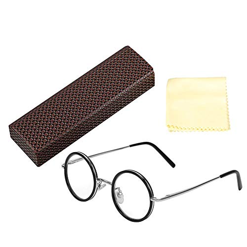 Vintage Round Resin Magnifying Glasses - Lightweight Reading Glasses for Presbyopia, Reduces Eye Fatigue (100x Magnification) - Perfect for Reading Small Print, Crafts, Jewelry Appraisal & Hobby Work