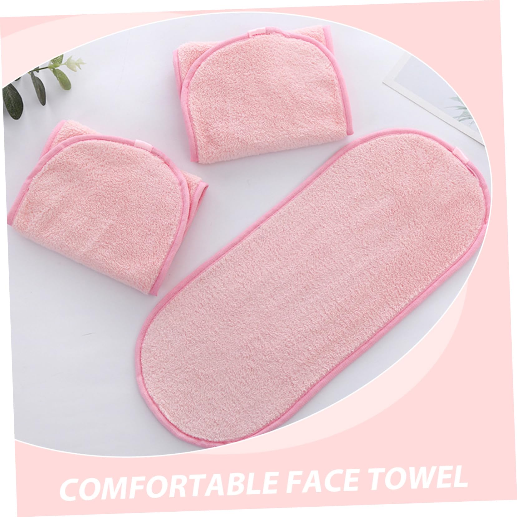 POPETPOP 5-Pack Reusable Makeup Remover Cloths - Soft Cleansing Face Towels for Women, Gentle Makeup Wipes & Bathroom Towels | Perfect for Travel, Gym & Daily Skincare Routine