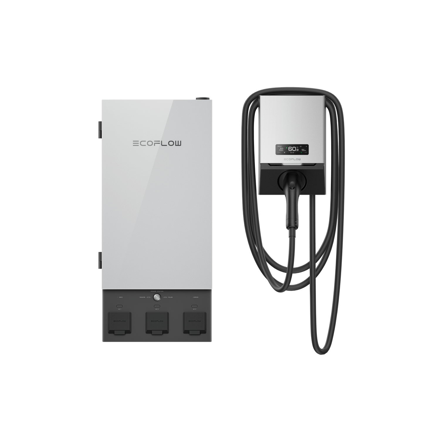 EcoFlow PowerPulse 9.6kW Portable EV Charger - Fast Electric Vehicle Charging Station for Home & Travel | Perfect for Tesla, Nissan Leaf, Chevy Bolt & More