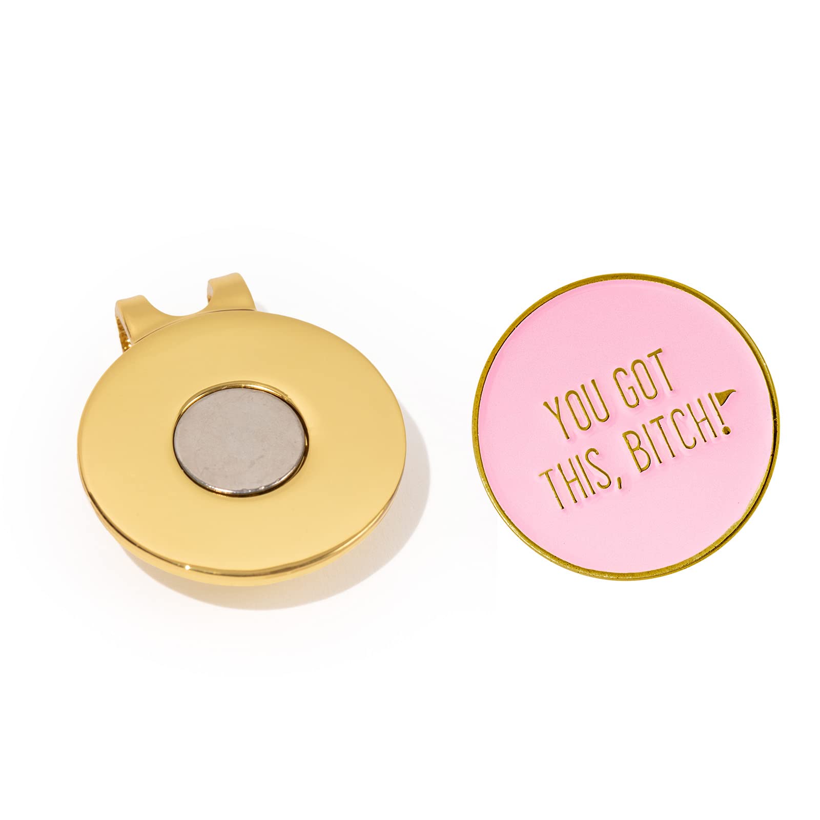Birdie Girl Women's Magnetic Golf Ball Marker Hat Clip - Stylish Golf Accessories for Women | Perfect for Golf Bags, Hats & Gloves | Great Golf Gift for Women Players