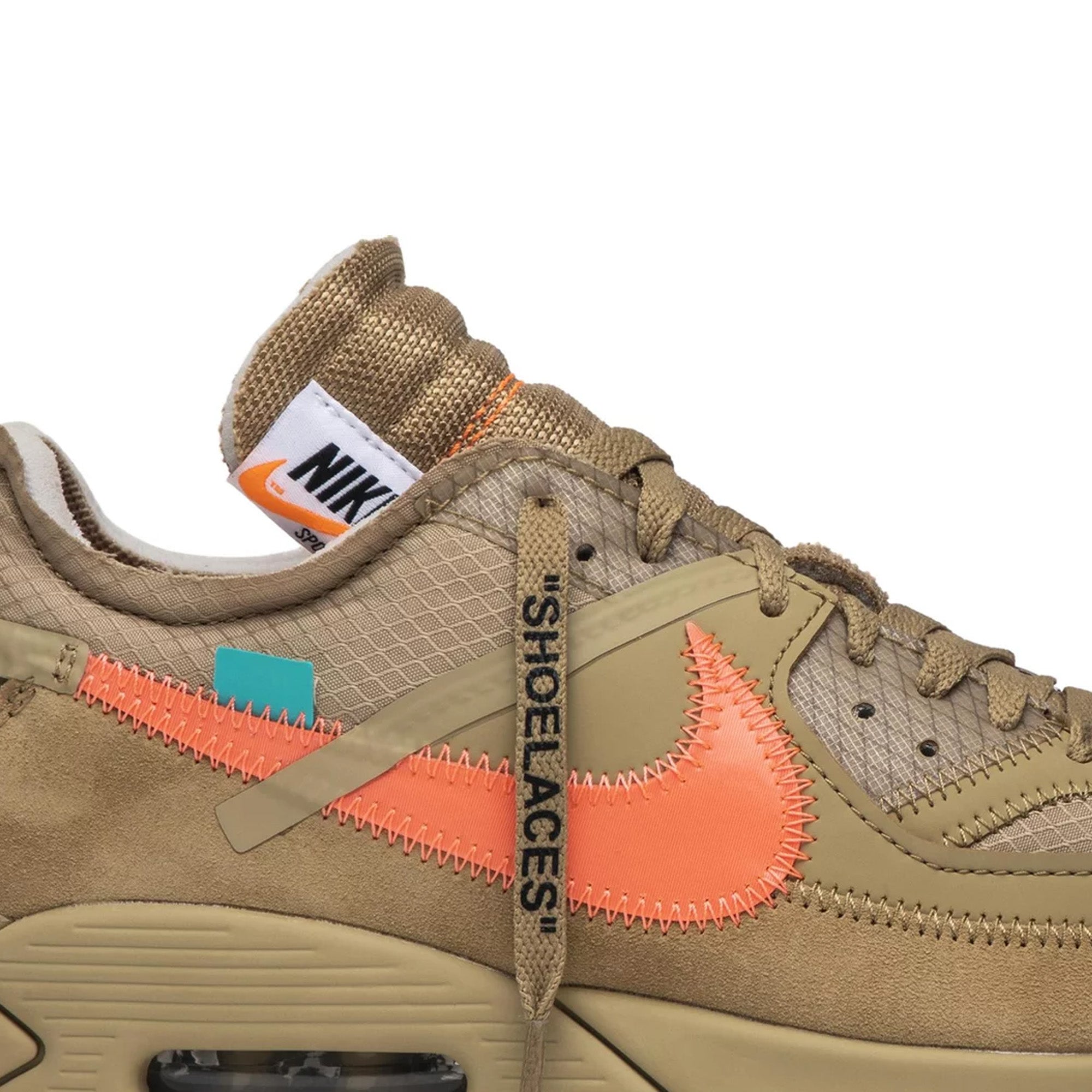 Nike Air Max 90 x Off-White 'Desert Ore' Sneakers - New Authentic Men's/Women's Running Shoes for Streetwear & Casual Outfits