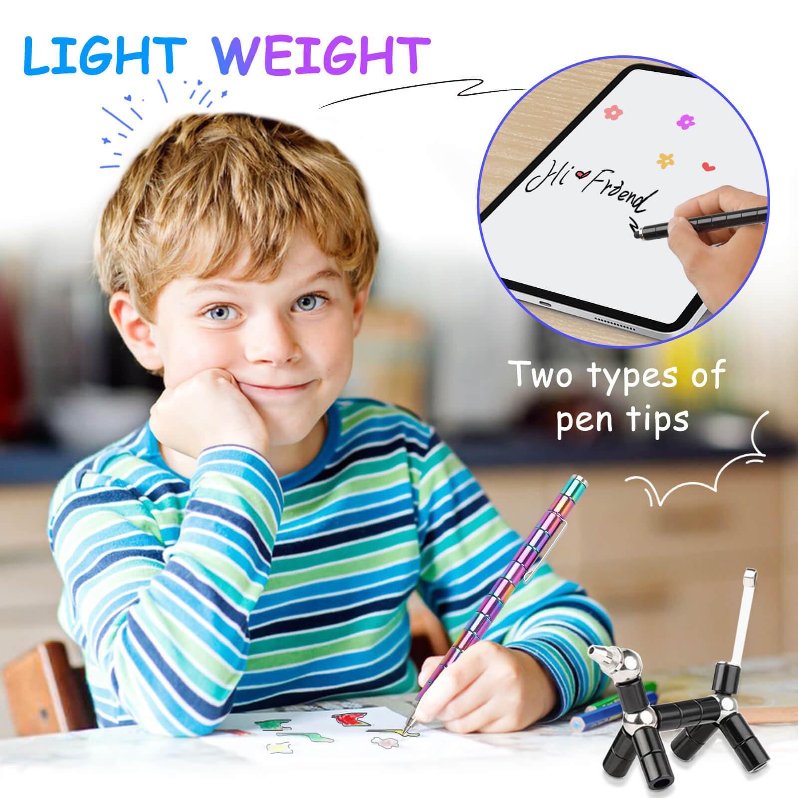 2-Pack Magnetic Fidget Toys for Kids Ages 8-12 - Stress Relief Sensory Toys for Boys & Girls | Fun Classroom & Office Desk Gadgets | Cool Birthday Gifts for 12 Year Old Teens