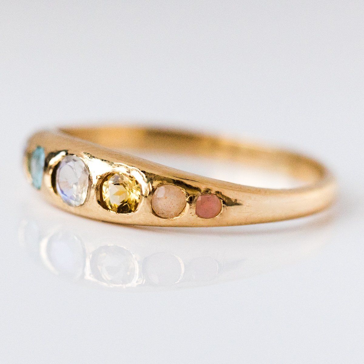 Artist Ring in 14K Yellow Gold - Handmade Dainty Jewelry for Women, Perfect Gift for Artists, Musicians & Creative Souls