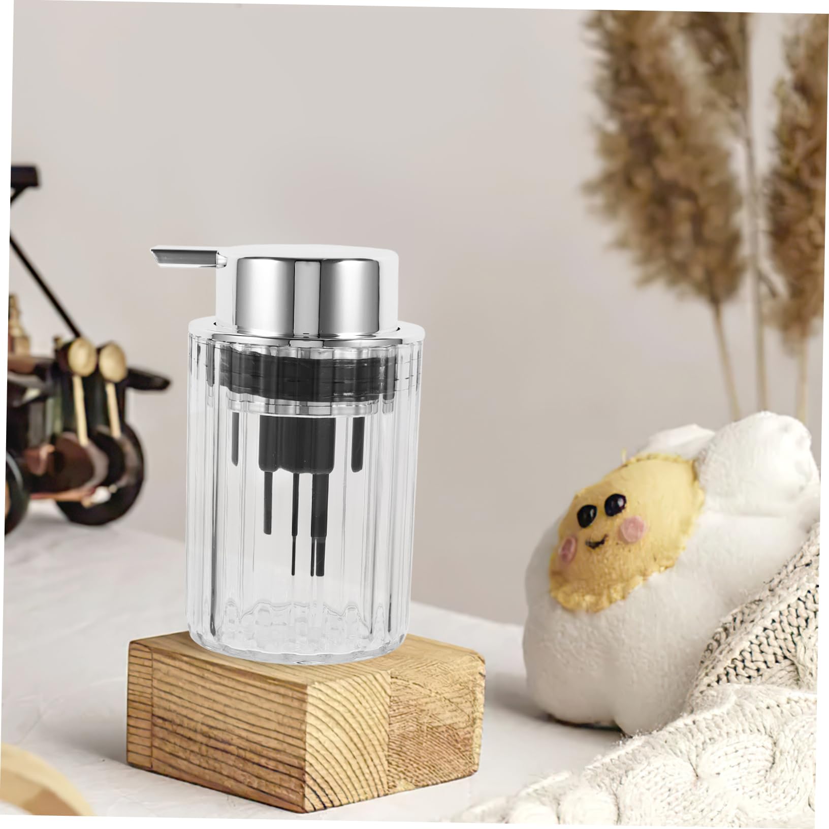 NOLITOY 300ml Foaming Pump Bottle - Portable Bubble Maker Dispenser for Face Wash & Hand Soap - Stylish Transparent Design - Perfect for Bathroom, Kitchen & Travel Essentials