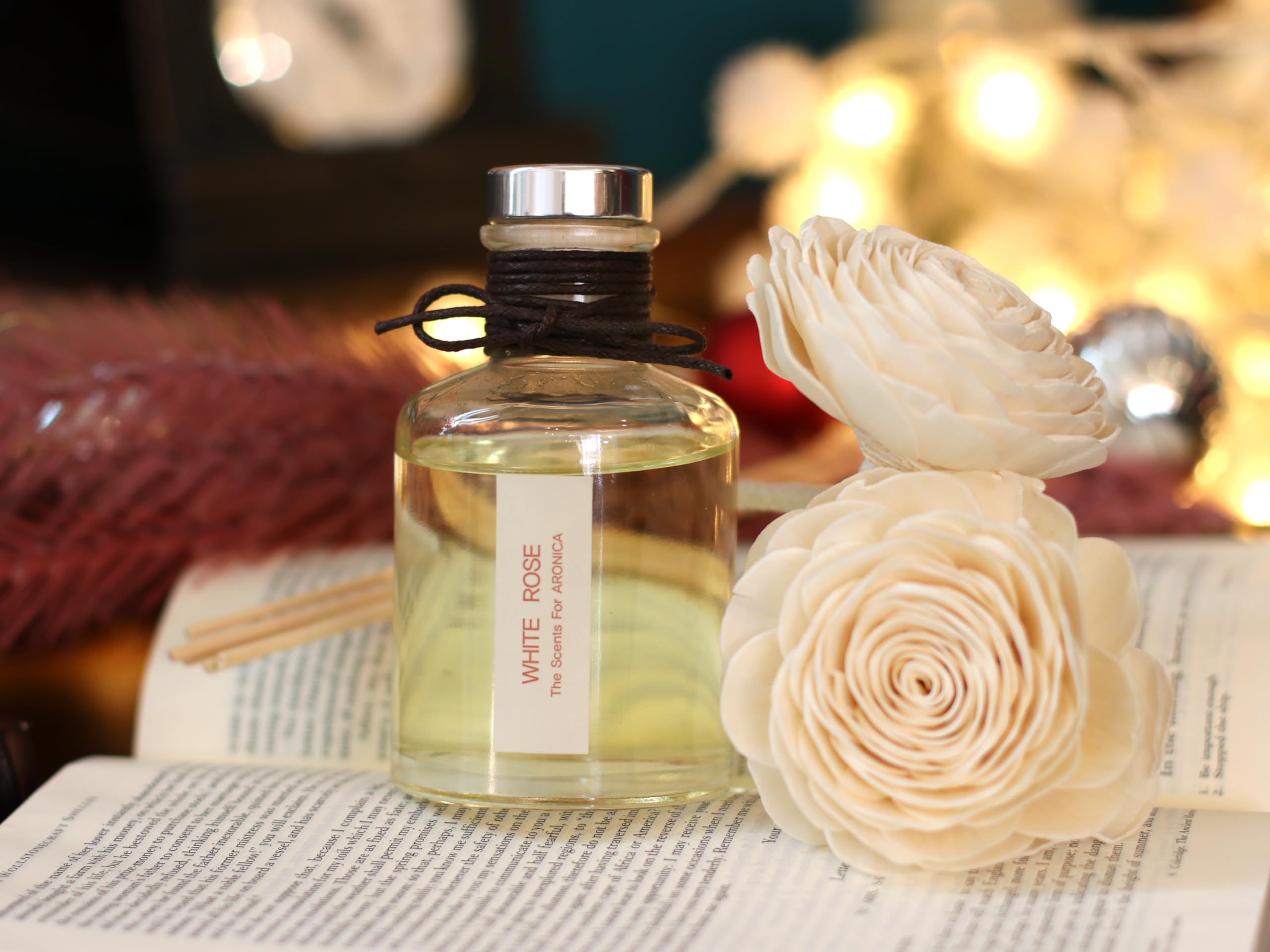 Aronica Fresh Cut Lilac Reed Diffuser - Luxury Home Fragrance Oil Set for Bedroom, Bathroom & Living Room Decor - Spa Scented Gift for Women, Housewarming & Relaxation - Perfect for Aromatherapy, Guest Room Ambiance & Cozy Home Atmosphere