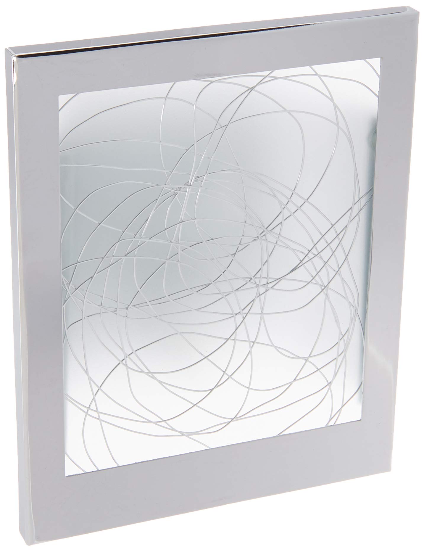 Lite Source LS-16949 Modern Wall Sconce with White Glass Shades & Chrome Finish - Perfect for Bedroom, Hallway, and Living Room Lighting