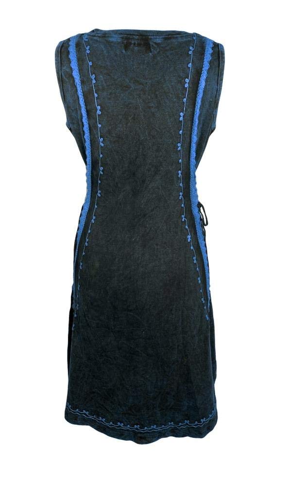 Agan Traders Women's 2025 Spring Summer Stretchy Cotton Sleeveless Casual Dress - High Low Knee Length Hemline Flowy Beach Dress for Vacation, Party & Daily Wear