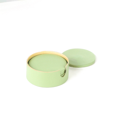 Bambuddha Green Bamboo 6-Piece Coaster Set with Holder - 4