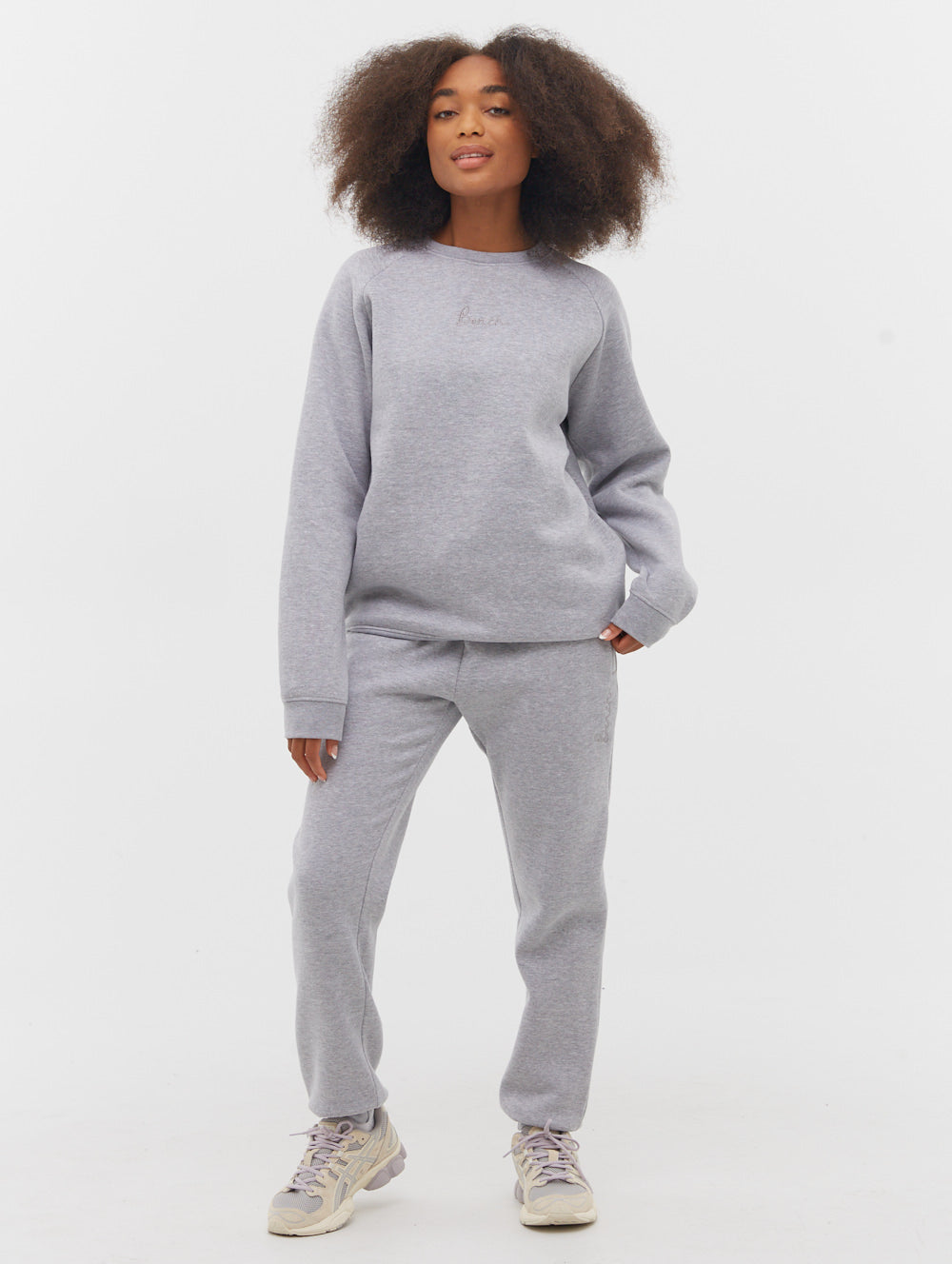 Lerna Sustainable Oversized Raglan Crew Neck Sweatshirt | Eco-Friendly Cotton Blend Pullover | Perfect for Casual Wear, Lounge & Outdoor Activities