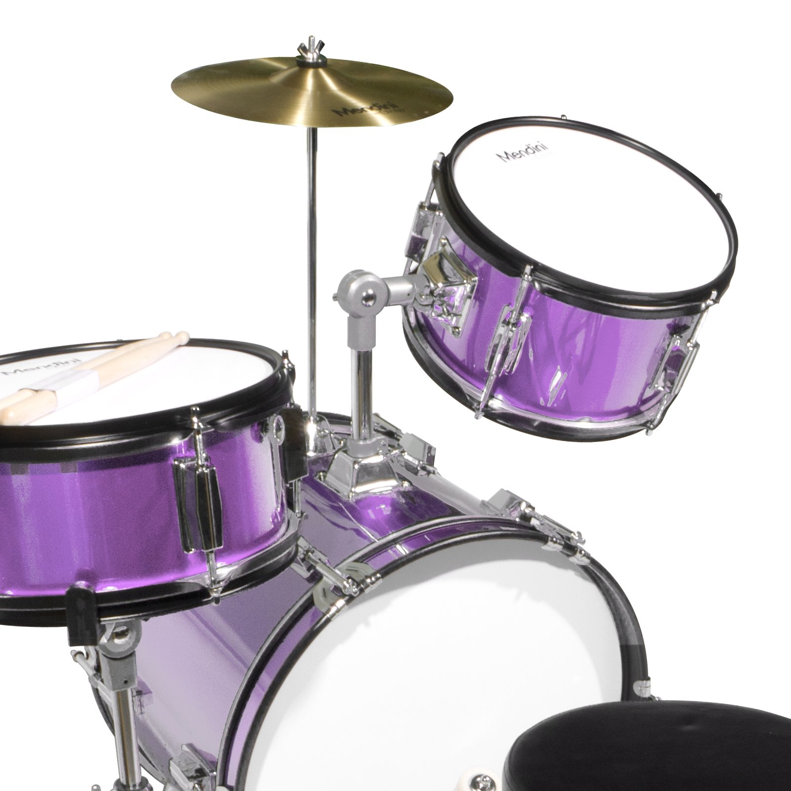 **Mendini by Cecilio 3-Piece Kids Drum Set (16