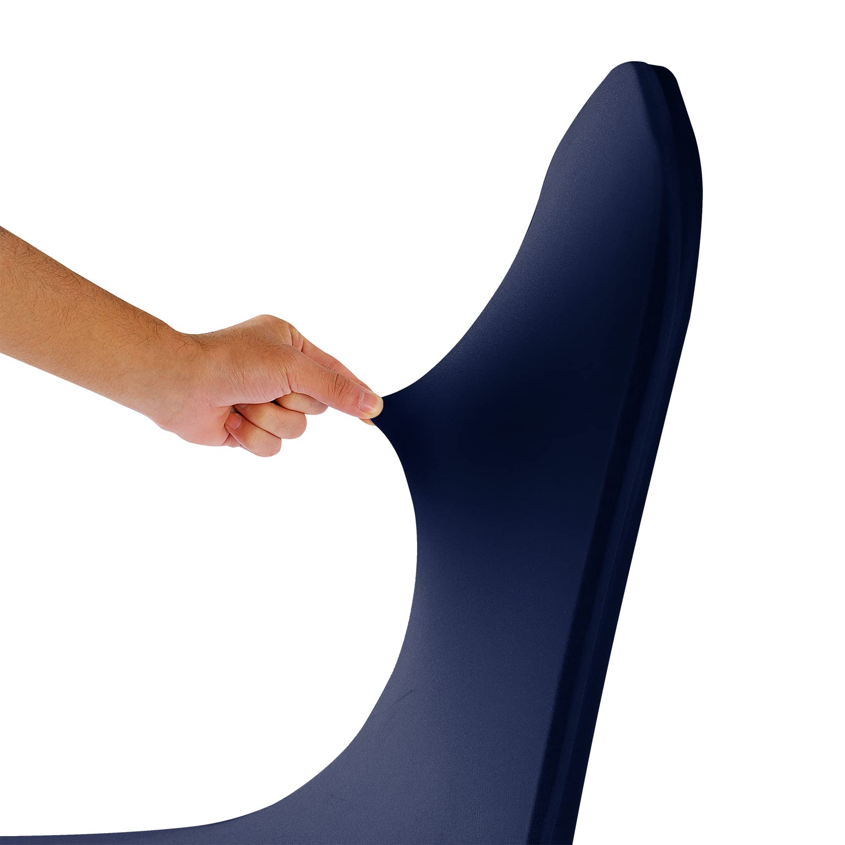 12PCS Spandex Stretch Chair Covers - Washable Removable Elastic Dining Chair Slipcovers for Living Room, Party, Wedding, Banquet & Hotel Events (Navy Blue) - Perfect for Home Decor & Event Seating Protection
