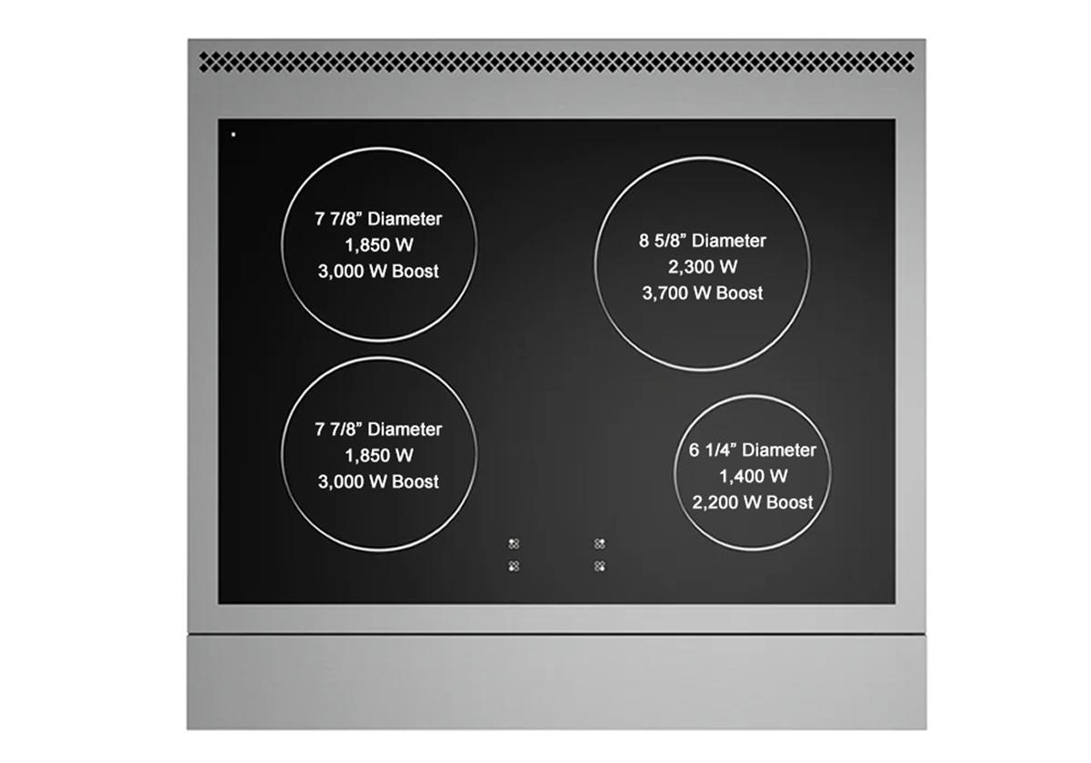 Bluestar BSIR30 30 Inch Induction Range - Professional Gas Stove for Home Kitchen, Restaurant & Commercial Use | Fast Heating, Energy Efficient | Perfect for Cooking, Baking & Large Meal Preparation