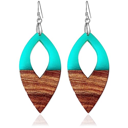 B-Leaf Dangle-Cyan