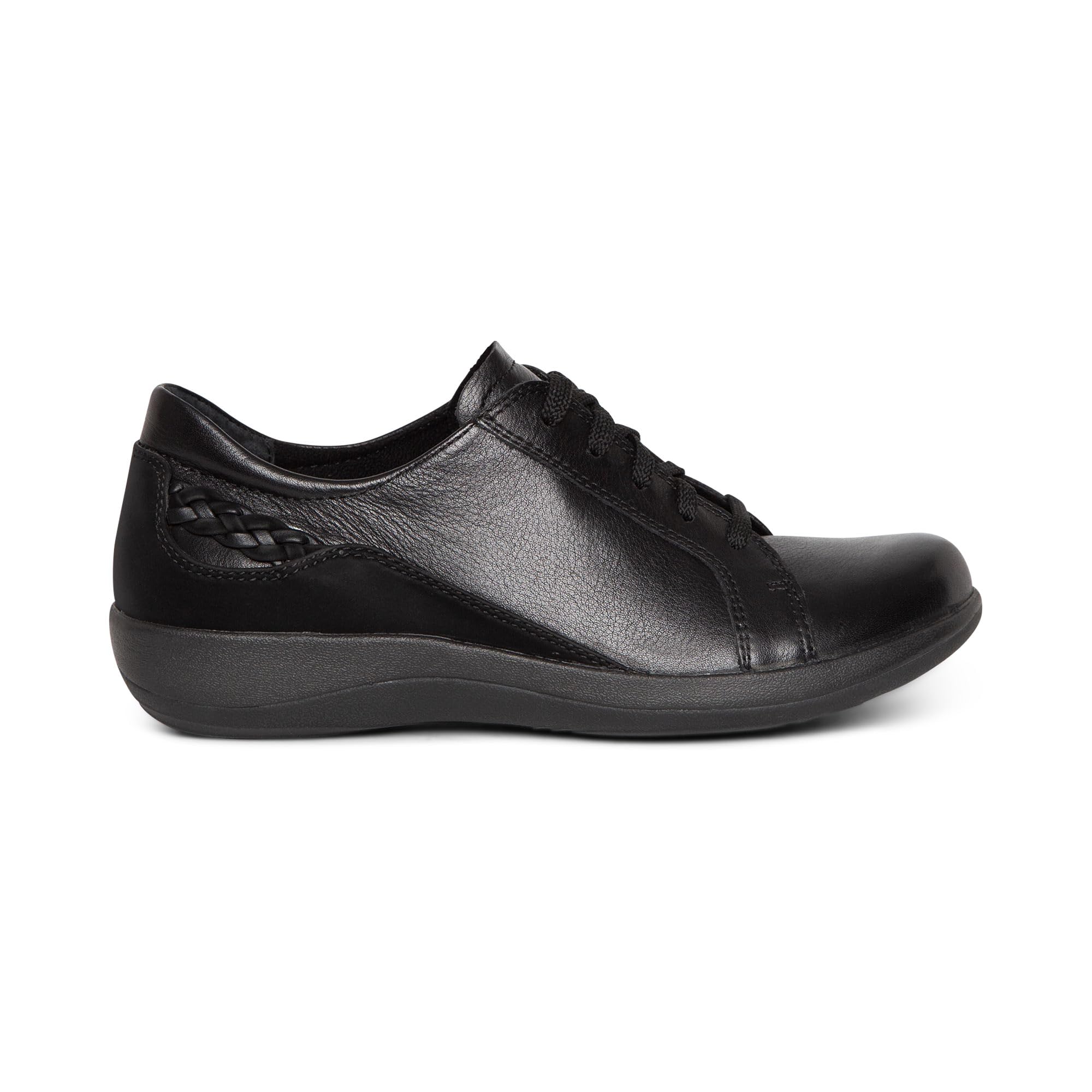 Aetrex Women's Dana Orthopedic Lace-Up Oxford Leather Shoes - Lightweight Casual Sneakers with Arch Support for Walking, Work & Everyday Comfort