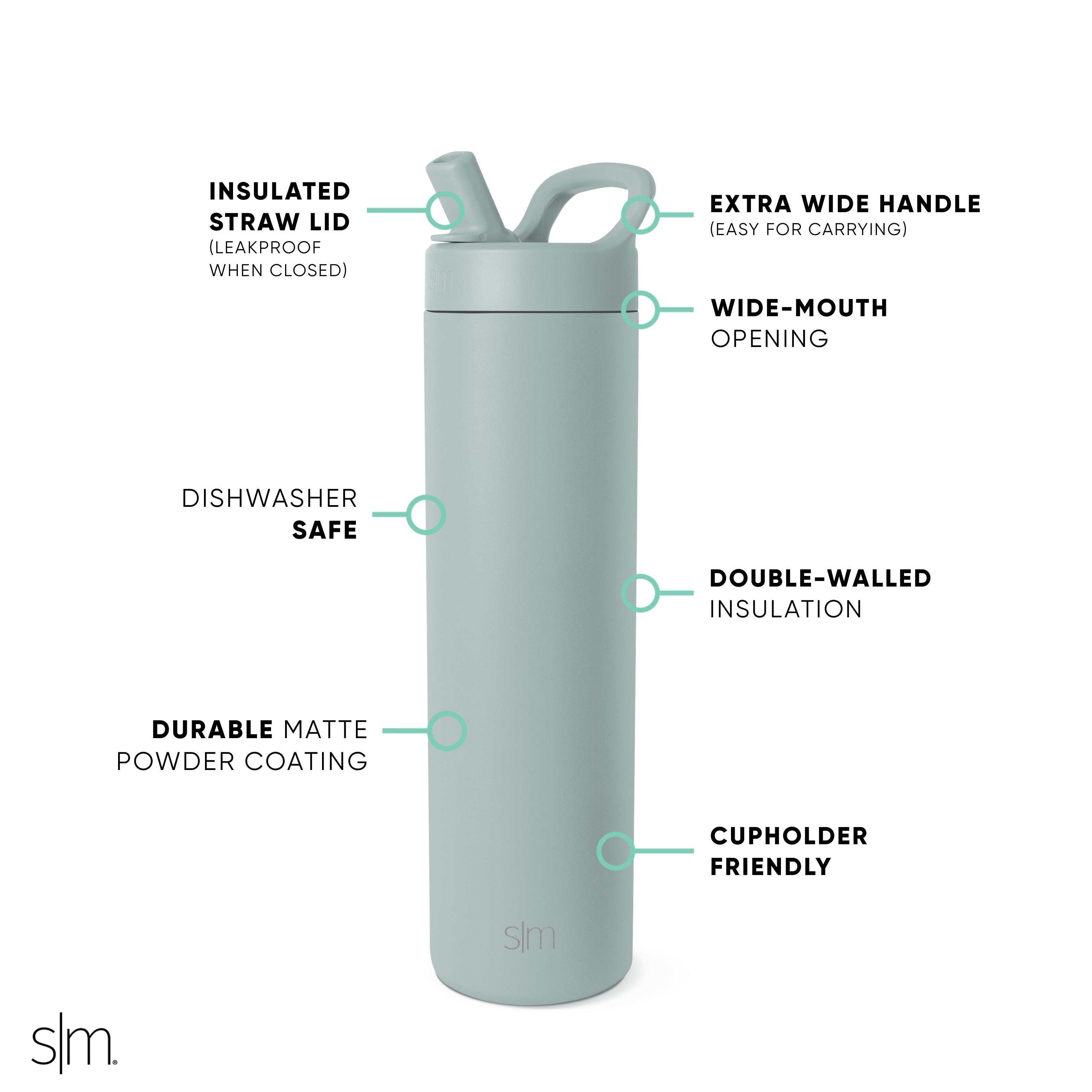 Stainless Steel Manual Straw Lid with Silicone Seal - Perfect for Travel, Camping, and Outdoor Activities