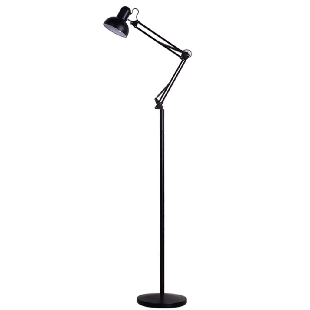 Adjustable Industrial Metal Floor Lamp - 189cm Height, Folding Design for Living Room, Bedroom, Office & Study | Perfect for Reading, Salon Lighting & Operating Table Use