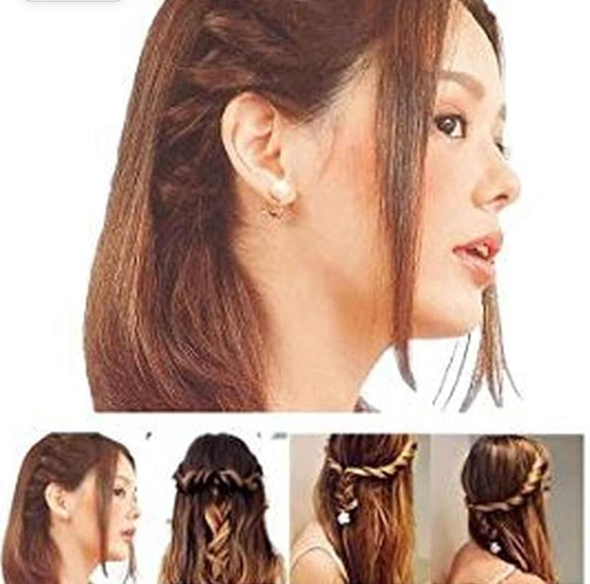 LESIGE Spider Hair Braider Tool - 2 Pack Black Hair Weaving & Styling Accessories for Women & Girls - Perfect for Twist Braids, Cornrows, and Protective Hairstyles at Home or Salon