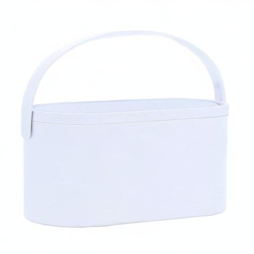 Portable LED Lighted Makeup Box with Mirror - Multi-Functional Travel Cosmetic Organizer Case (White, Compact Size) - Perfect for Travel, Home Vanity & Professional Makeup Artists