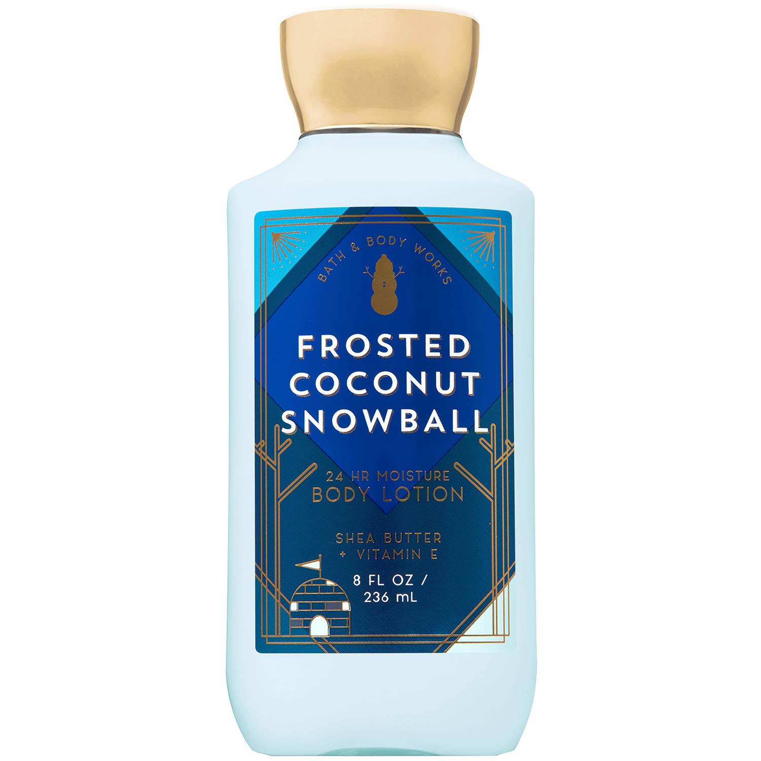 Frosted Coconut Snowball Super Smooth Body Lotion by Bath & Body Works - 8 fl oz Moisturizing Lotion for Dry Skin - Perfect for Winter Hydration & Holiday Gifting