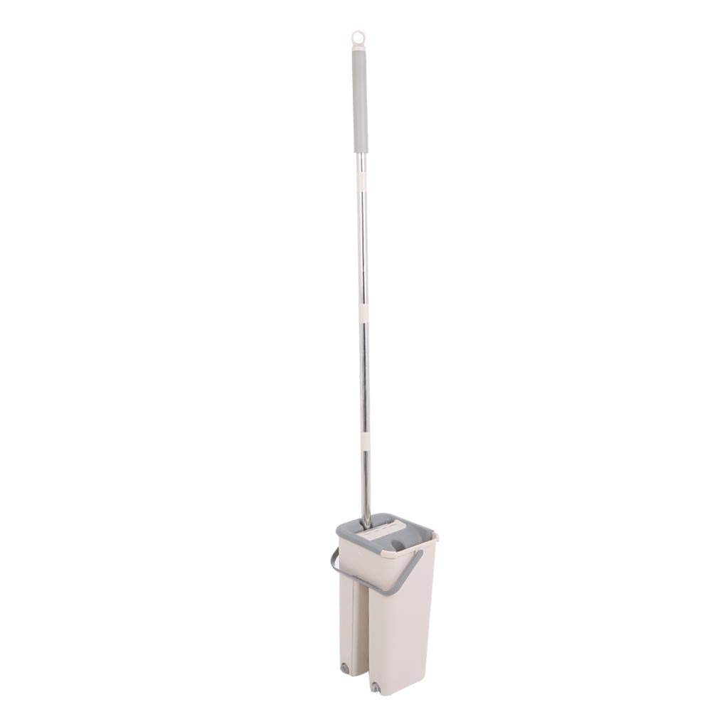Portable Flat Floor Mop - Home & Kitchen Cleaning Tool for Bathroom & Office