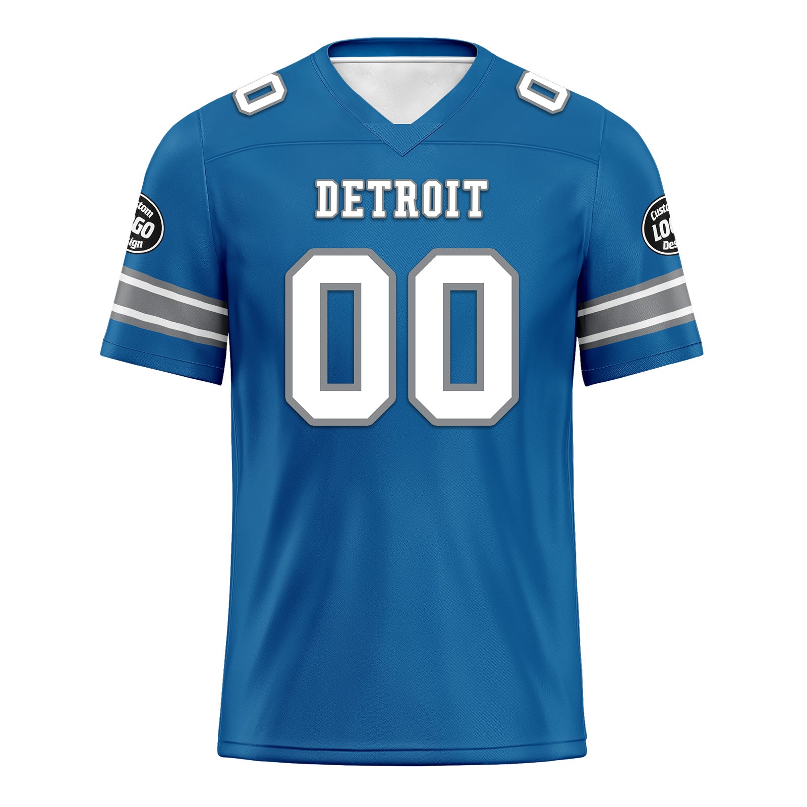 Custom Blue Detroit Lions Personalized Authentic Football Jersey FBJ02 D020256 - Perfect for Game Day, Fan Events & Sports Collectors