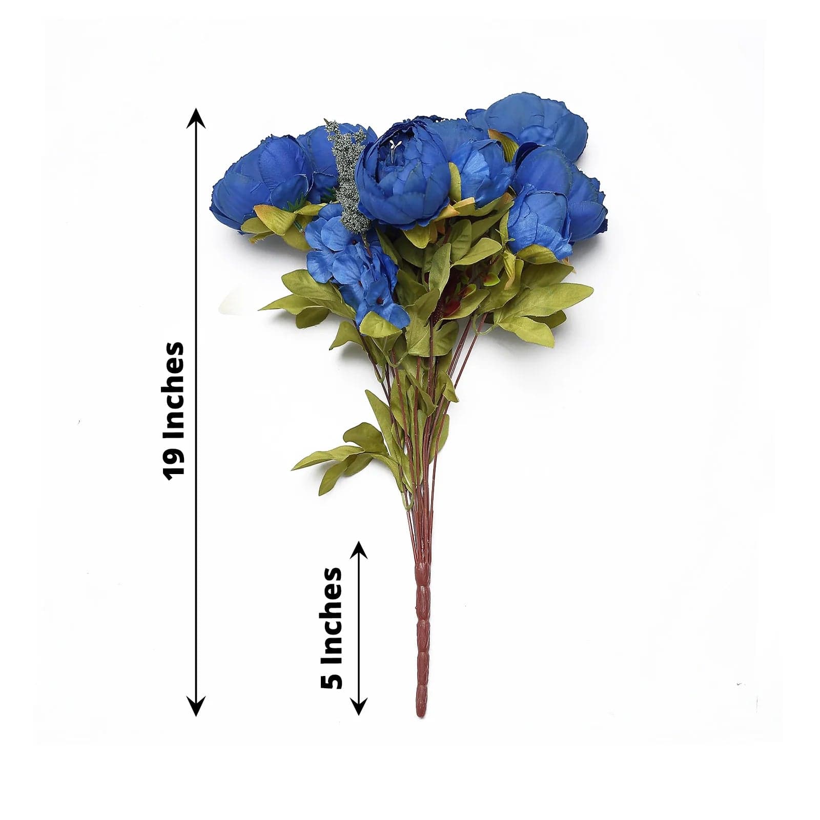 2 Pack 19 Stems Silk Peony Flowers Artificial Floral Arrangement - Perfect for Home Decor, Wedding Centerpieces & Office Tabletop Decoration