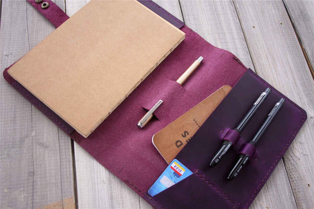 Premium Leather Lined Notebook Journal - A5 Size, 120 Pages, Soft Cover for Writing, Sketching & Note Taking - Perfect Gift for Students, Professionals & Writers - Office, School & Travel Use