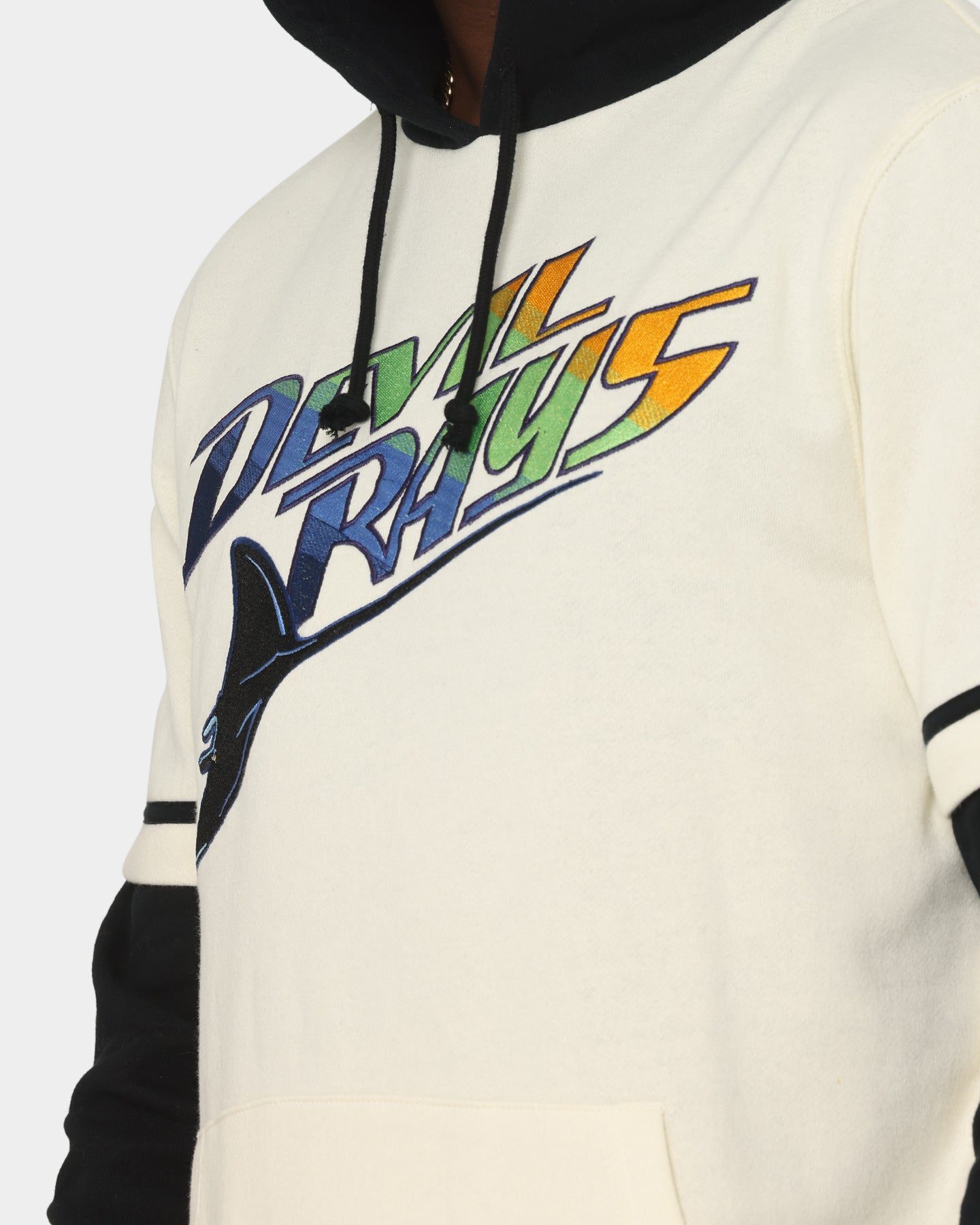 47 Brand Tampa Bay Rays Shortstop Hoodie Cream - MLB Fan Apparel for Men & Women - Perfect for Baseball Games, Casual Wear & Sports Events