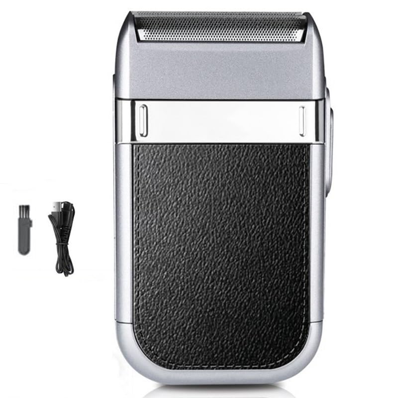 Premium Rechargeable Electric Razor for Men - 100-240V Cordless Shaver with Powerful Motor for Facial Hair, Beard & Head Shaving - Travel-Friendly with Storage Box - Perfect for Home, Travel & Grooming Gifts