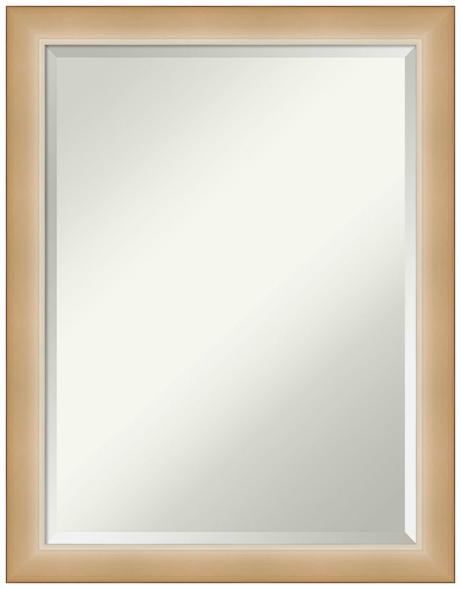 Amanti Art 27x21 Inch Gold Wall Mirror - Modern Rectangle Bathroom & Living Room Decor with Eva Ombre Gold Frame, Hangs Horizontally or Vertically - Perfect for Vanity, Entryway, Bedroom & Home Styling