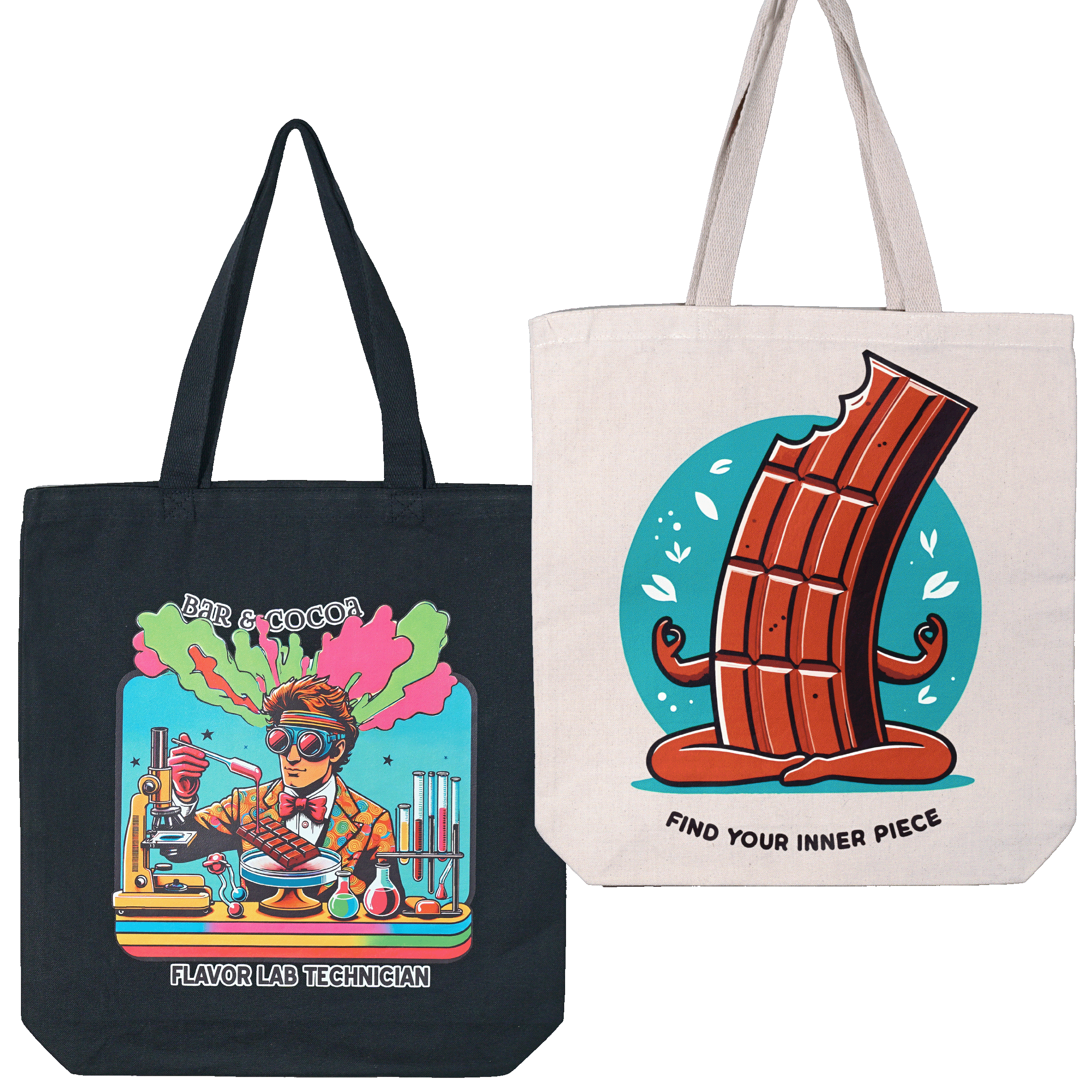 Eco-Friendly Canvas Tote Bag for Chocolate Lovers - Perfect for Grocery Shopping, Beach Trips & Everyday Use
