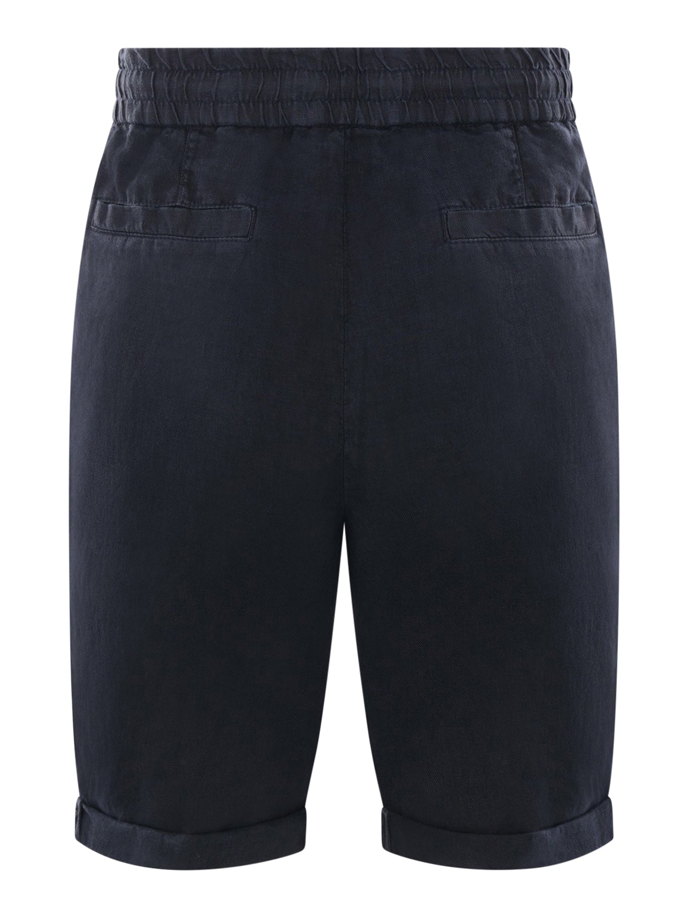 Premium Garment-Dyed Linen Gabardine Bermuda Shorts with Adjustable Drawstring & Darts | Comfortable Casual Wear for Men & Women | Perfect for Summer, Beach, Travel & Outdoor Activities