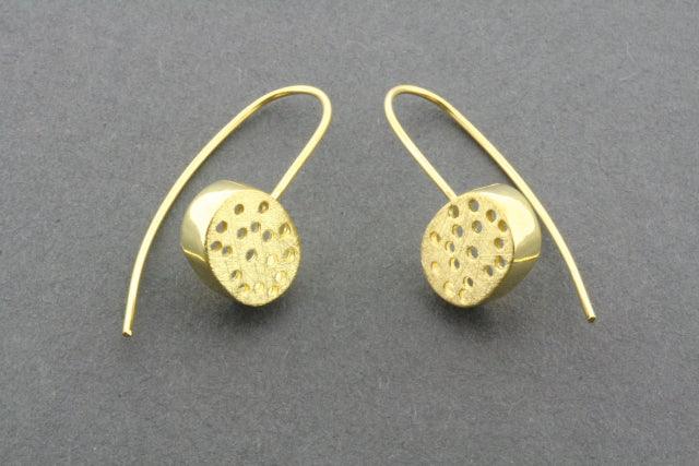 Ophelia Gold Plated Earrings for Women - Elegant Dangle Hoop Earrings for Party, Wedding & Everyday Wear