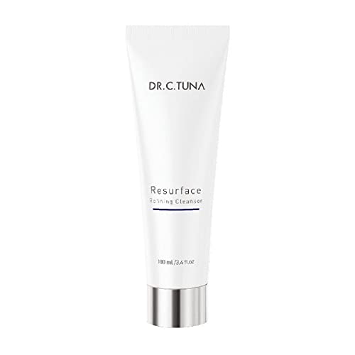 Dr. C Tuna Resurface Cleaning Cream - 100ml Deep Cleansing Face Wash for Acne & Blackheads - Perfect for Daily Skincare & Sensitive Skin Care Routine