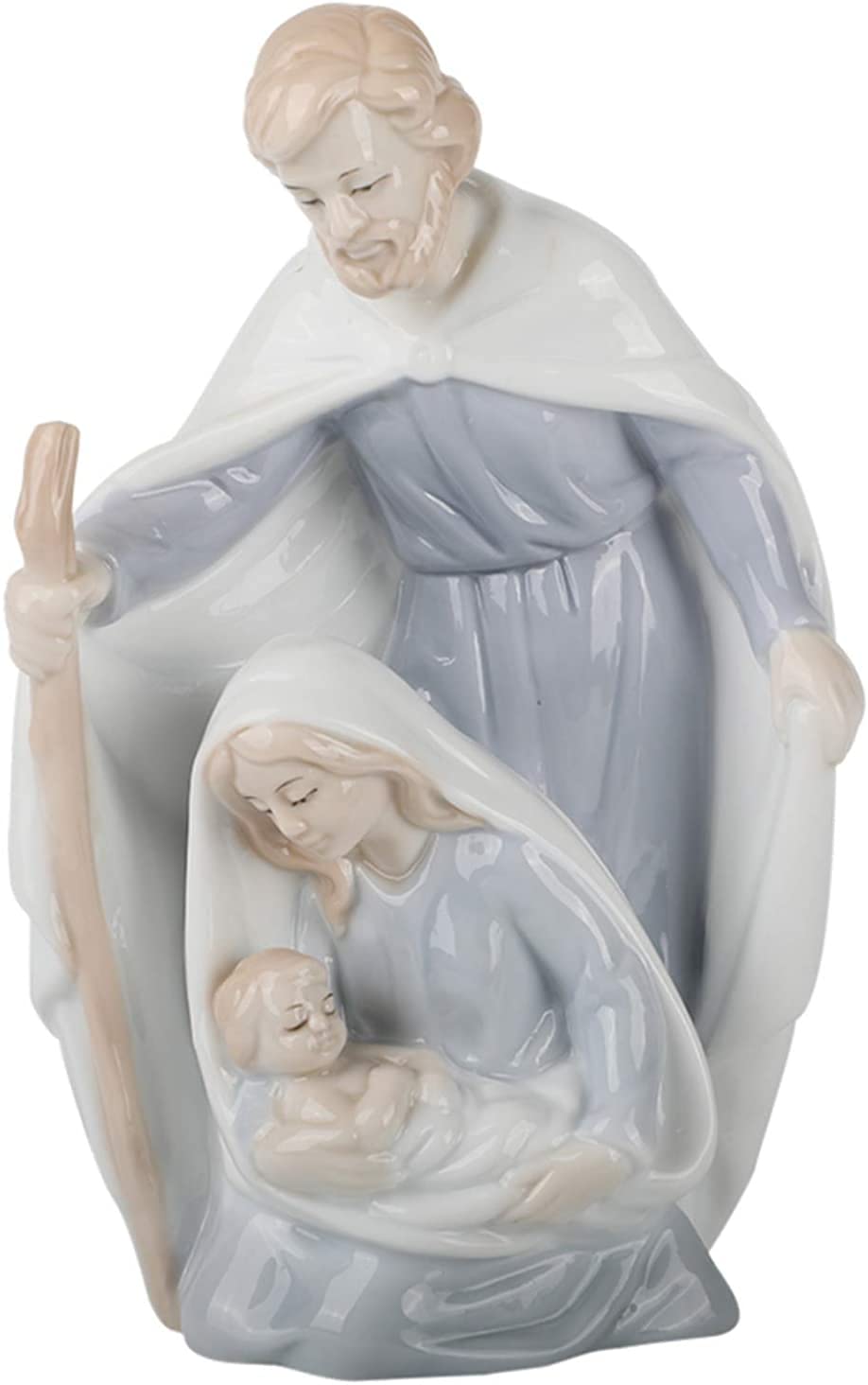 Handmade Ceramic Virgin Mary Statue - Catholic Jesus & Madonna Figurine for Home, Garden, and Christmas Decor | Religious Sculpture for Indoor & Outdoor Decoration