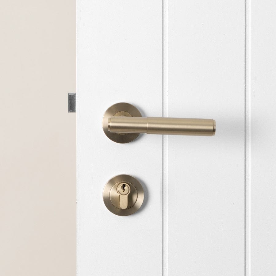 Premium Front Door Lock Set - Brushed Nickel Finish for Enhanced Security & Style | Ideal for Homes, Apartments & Offices