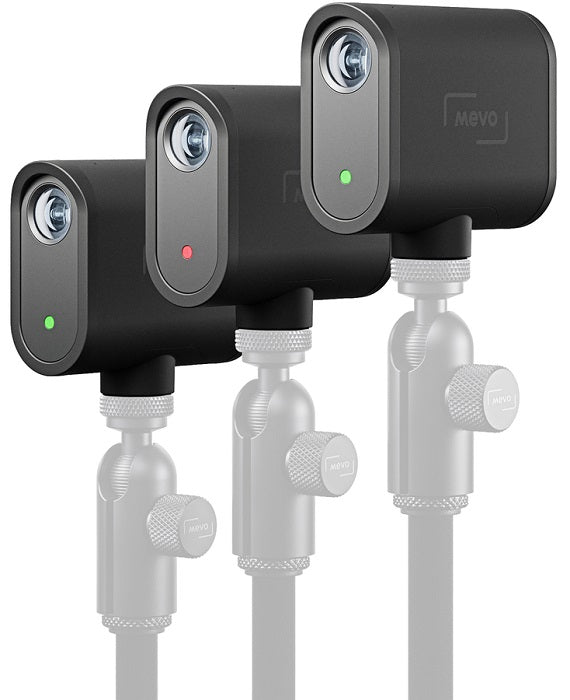 Mevo Start All-in-One Live Streaming Camera Kit (3 Pack) - Wireless HD Video for YouTube, Facebook & Twitch - Perfect for Vlogging, Gaming & Live Events - Free Shipping