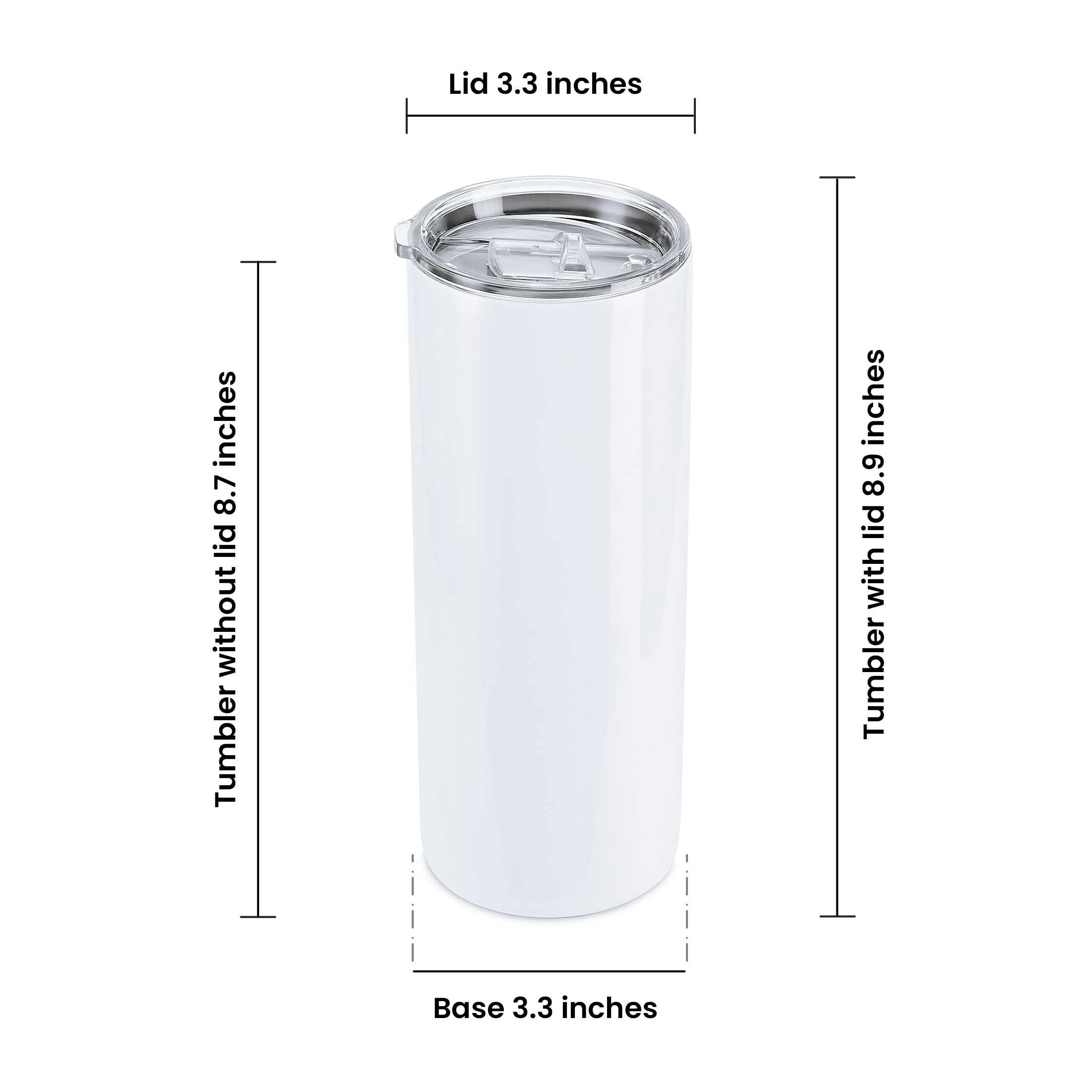 Makerflo 30 oz Sublimation Blank Tumbler with Lid & Straw - 25 Pack for DIY Crafts, Personalized Gifts (Works with Sublimation, Epoxy, UV DTF, Vinyl & Laser Engraving) - Perfect for Custom Drinkware, Promotional Items & Home Decor