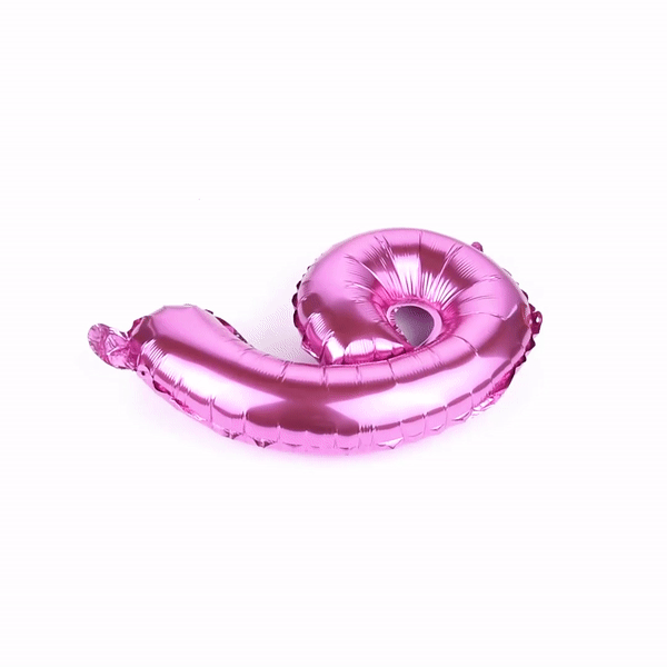 Balloonify Pink Mylar Number 9 Balloon - 16 Inch - 1 Count Box - Perfect for Birthday Parties, Baby Showers & Anniversary Celebrations