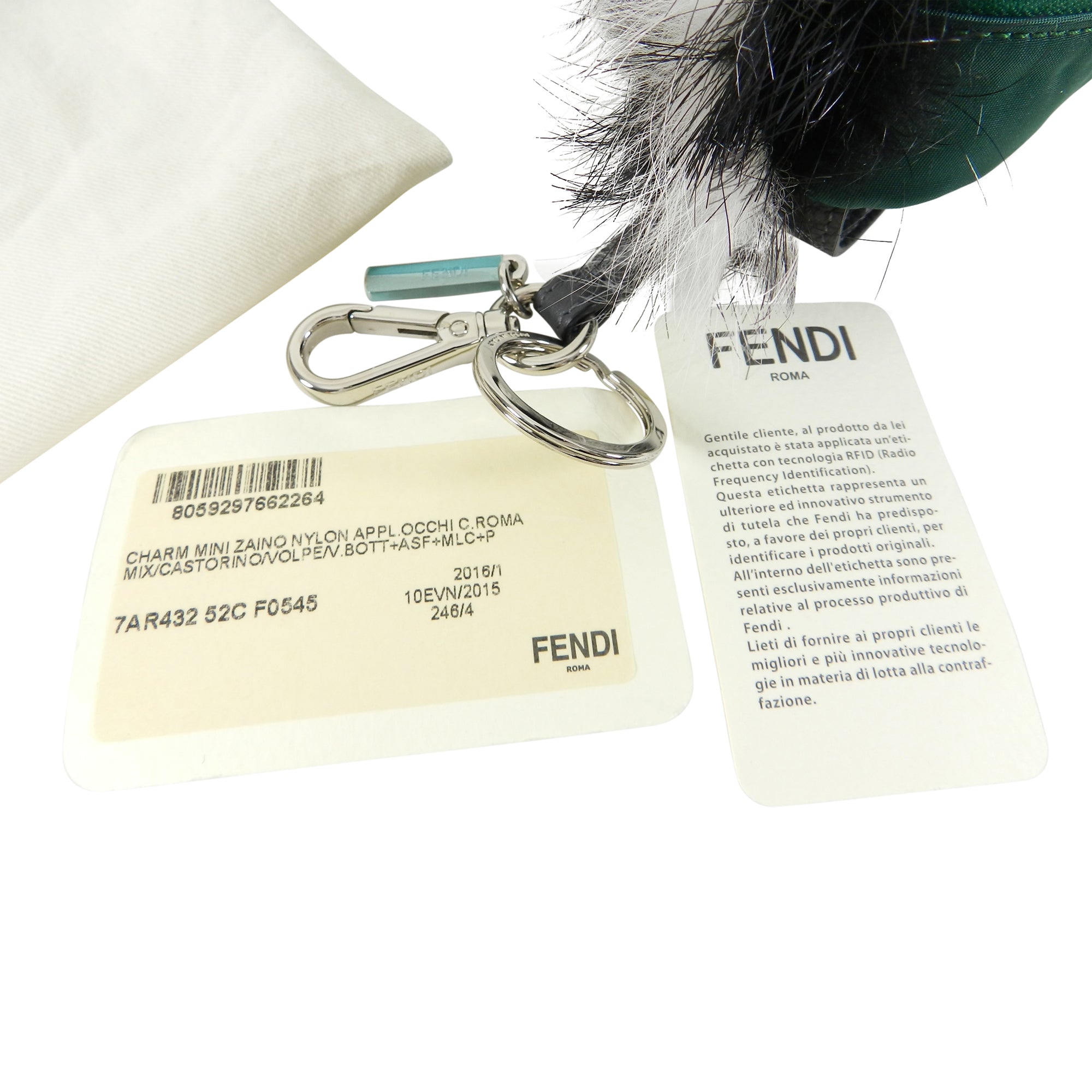 Fendi Micro Monster Backpack Bag with Bug Charm - Stylish Designer Handbag for Women, Fall 2015 Collection | Perfect for Daily Use, Travel & Fashion Accessories