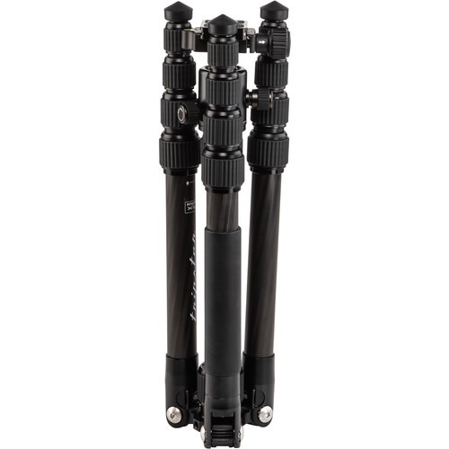Benro Tripster Travel Tripod - Carbon Fiber Camera Tripod for DSLR & Mirrorless (1 Series, Black) | Compact & Lightweight for Travel, Hiking & Outdoor Photography