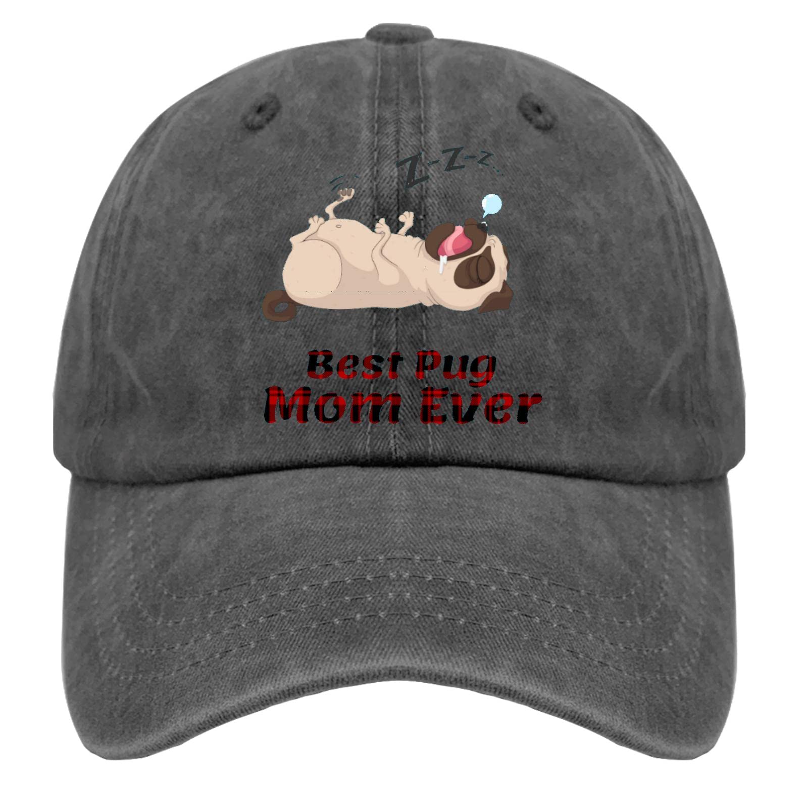 Vintage Washed Cotton Baseball Cap for Dog Lovers - Pug Mom & Dad Hat for Men, Comfortable Climbing Hat - Perfect for Outdoor Adventures & Casual Wear